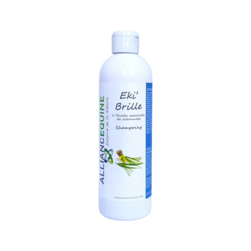 Alliance Equine - Shampoing à l'huile essentielle de citronelle Eki' Brille 500 ml