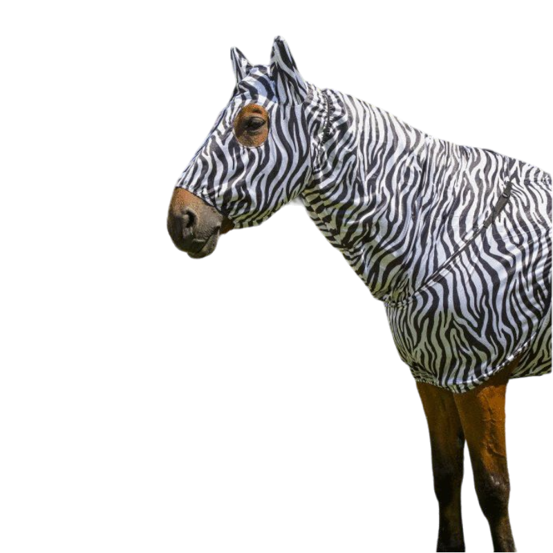 Equithème - Bonnet Anti-eczema zèbre