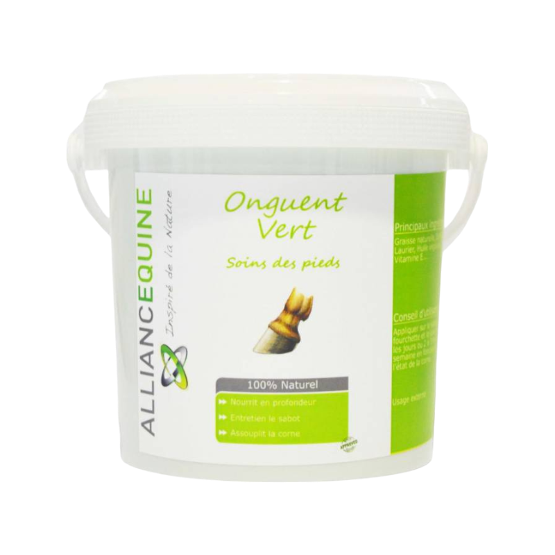 Alliance Equine - Onguent pour sabots vert nourrissant 1 L