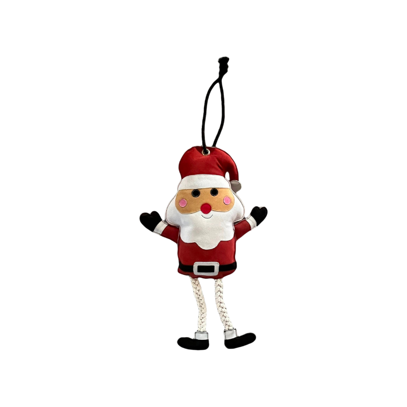 Canter - Jouet pour chevaux en cuir Père Noêl Corde