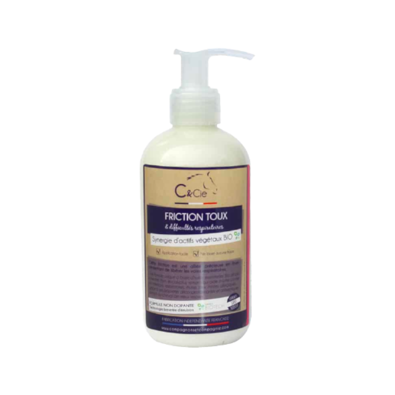 Compagnons & Cie - Gel difficultés respiratoires Friction toux 250 ml