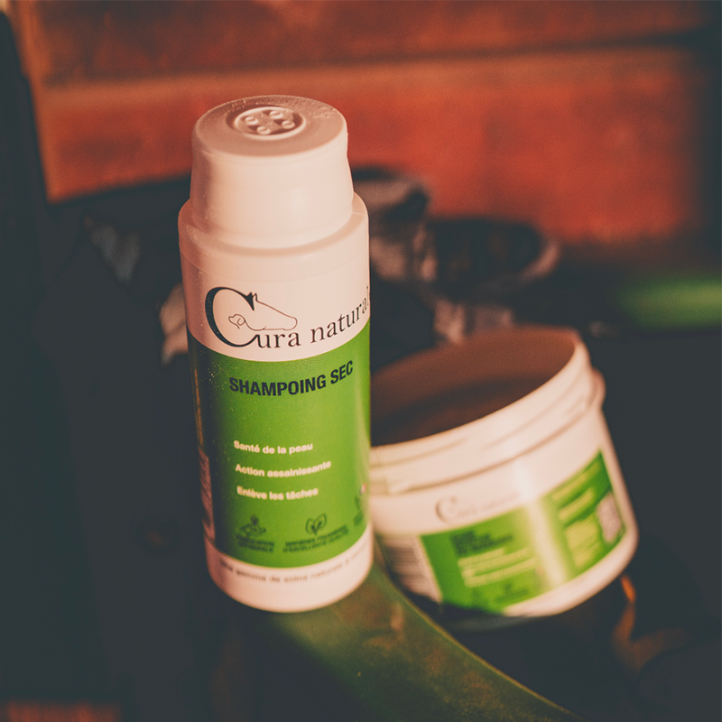Cura Naturale - Shampoing sec pour chevaux détachant