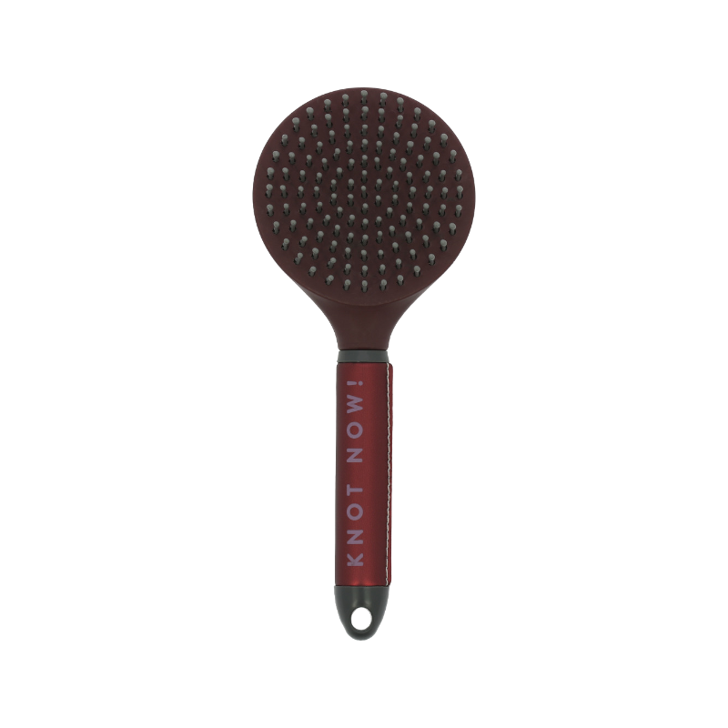 Equithème - Brosse à crins Je T'aime bordeaux