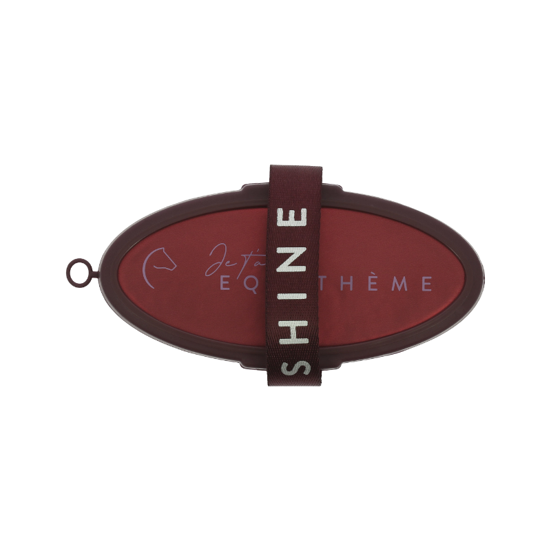 Equithème - Brosse douce Je T'aime bordeaux