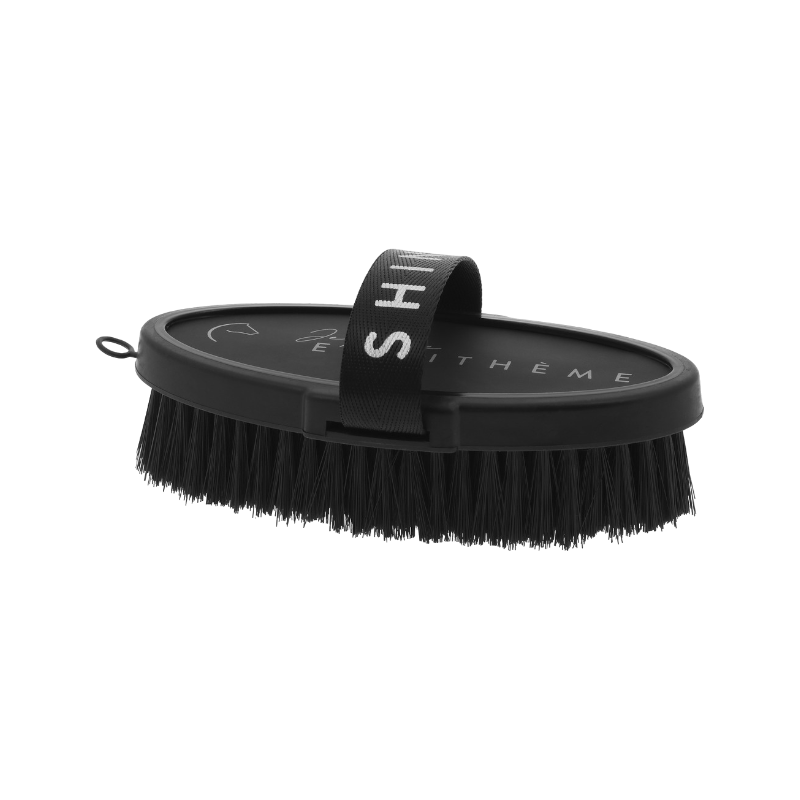 Equithème - Brosse douce Je T'aime noir