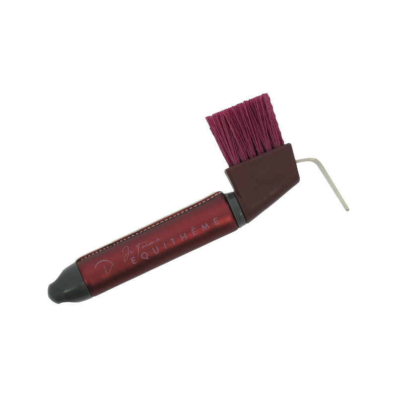 Equithème - Cure-pied Je T'aime bordeaux