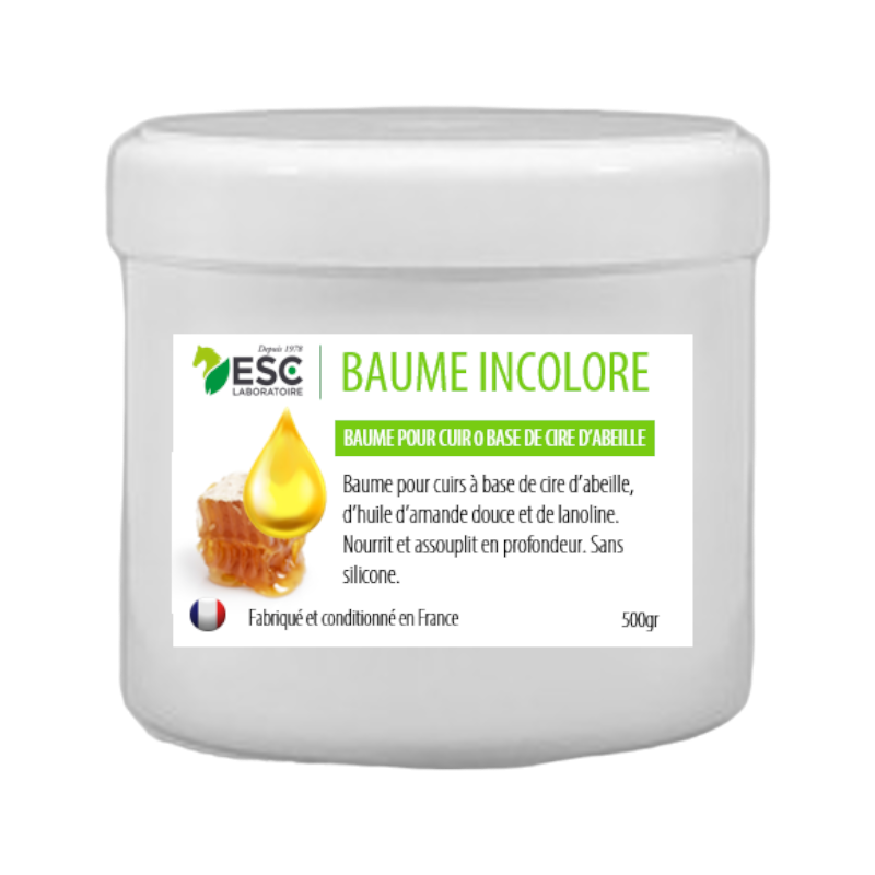 ESC Laboratoire - Baume pour les cuirs incolore à base de cire d'abeille