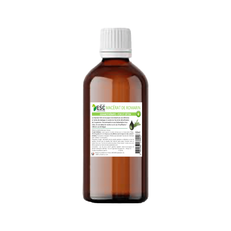 ESC Laboratoire - Complément alimentaire protection du foie et détox Macérat de bourgeon de Romarin