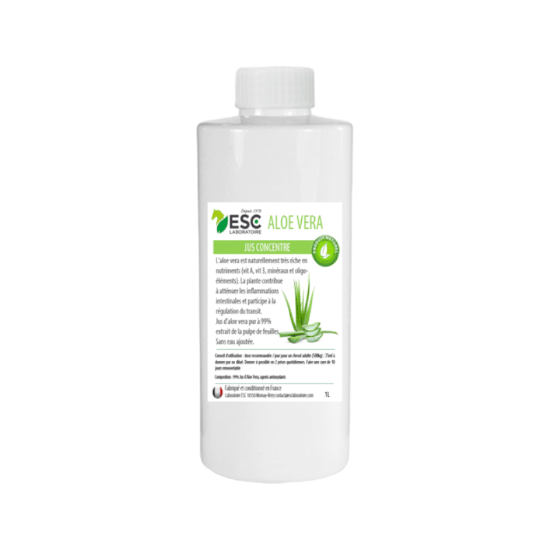 ESC Laboratoire - Complément alimentaire liquide jus d'Aloe Verra soutien digestif et immunitaire