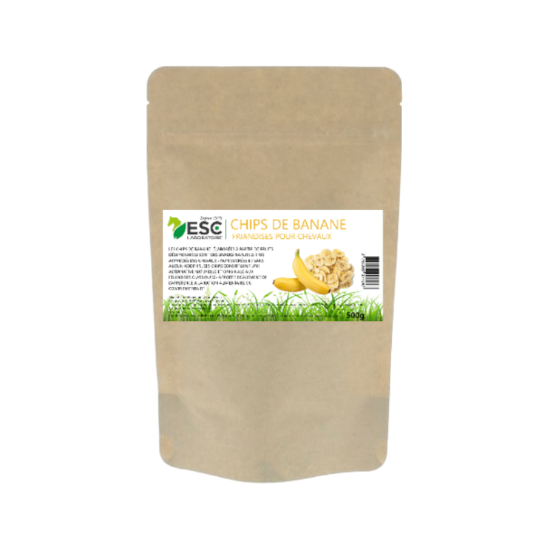 ESC Laboratoire - Friandises pour chevaux sans sucres et naturelles Chips de banane