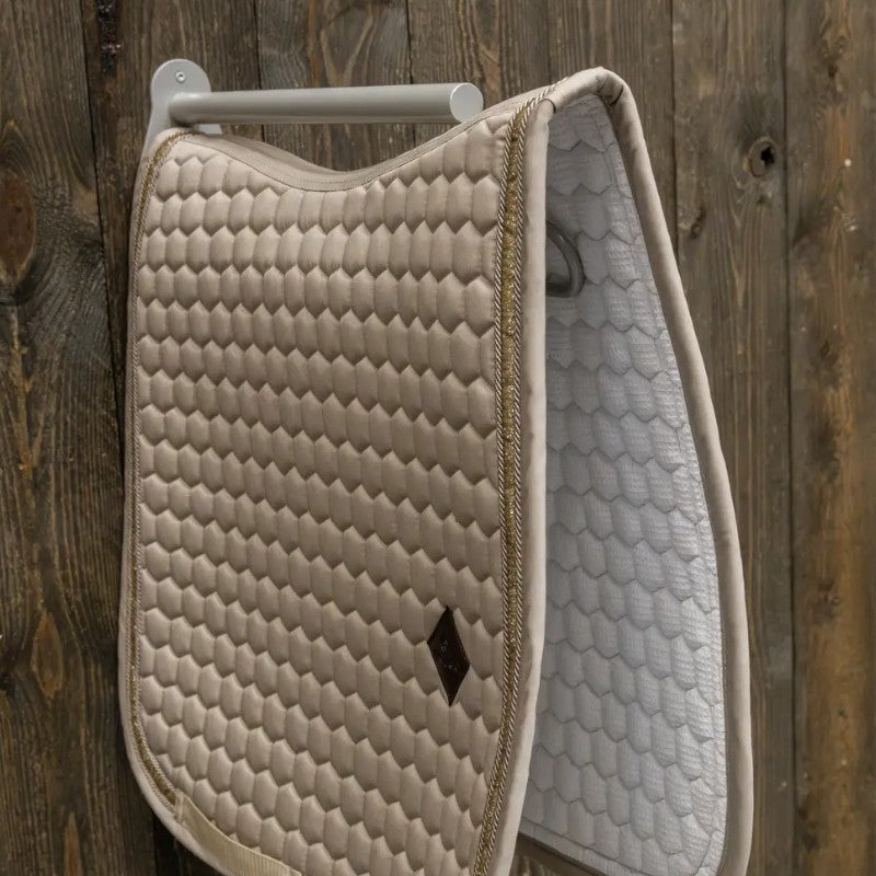 Grooming Deluxe - Porte-selle avec support tapis métal argent