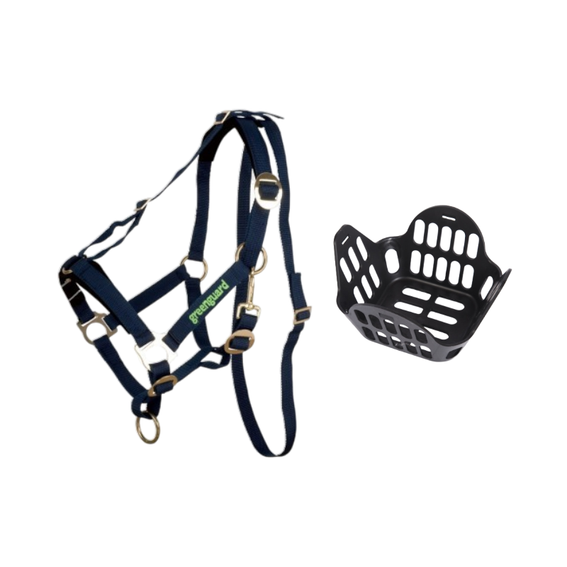 Greenguard - Pack panier et licol thérapeutique noir