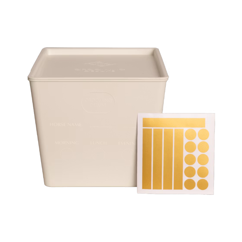 Grooming Deluxe - Boîte à nourriture avec couvercle blanc