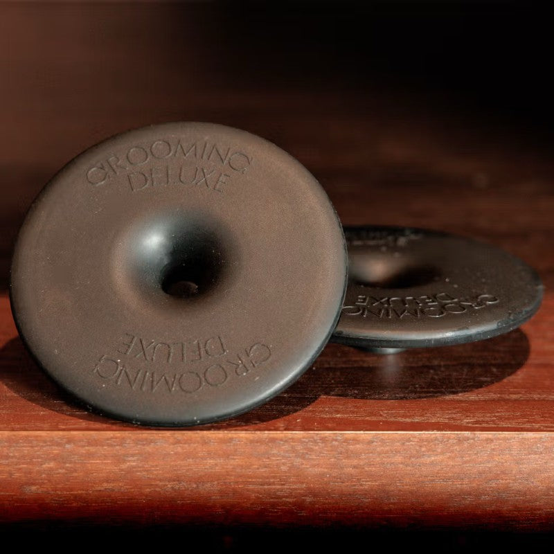 Grooming Deluxe - Rondelles de mors en silicone petit trou noir (x2)