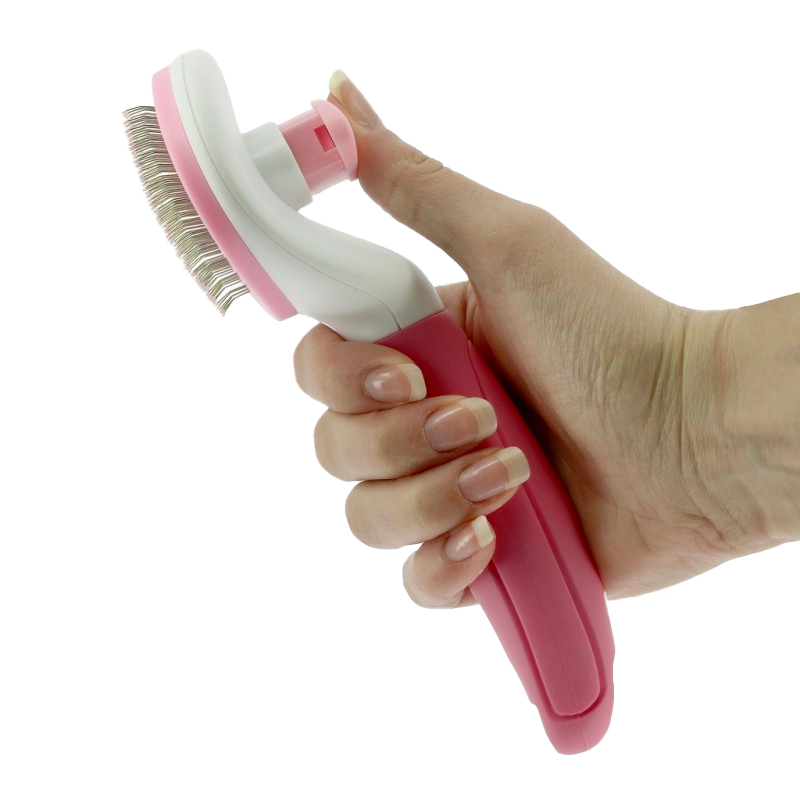 Hippotonic - Brosse toilettage Autonet rose