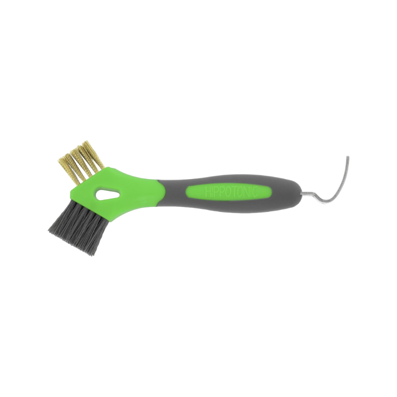 Hippotonic - Cure pied brosse métal 3 en 1 vert