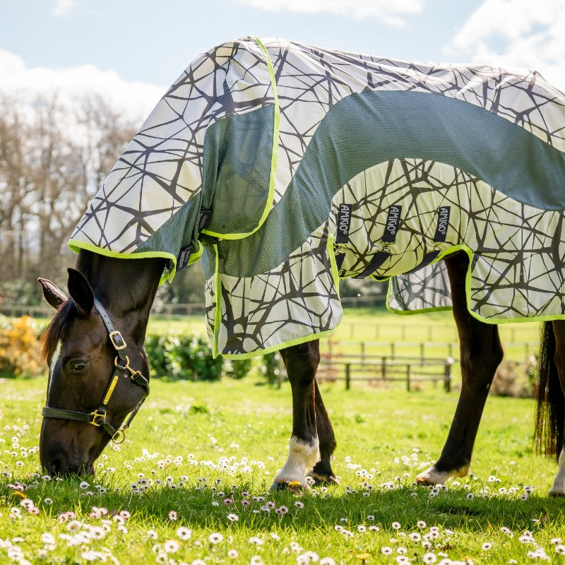 Horseware - Chemise anti-mouches Amigo 3-en-1 Camofly print lime