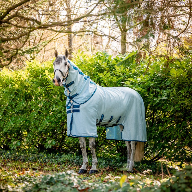 Horseware - Chemise anti-mouches Amigo Bug Buster azure blue/ marine/ bleu éléctrique