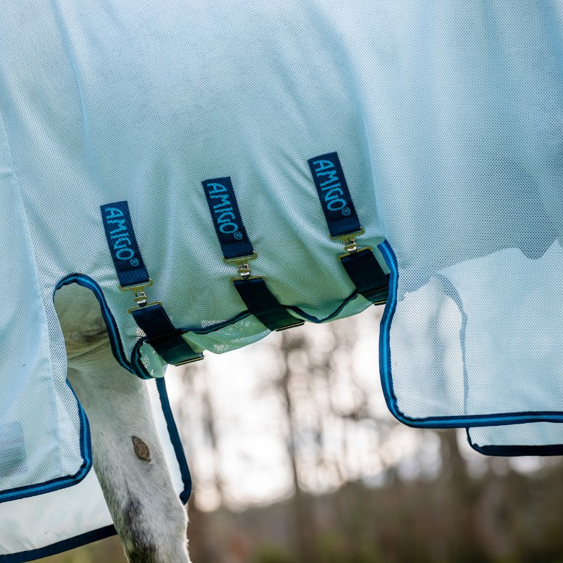 Horseware - Chemise anti-mouches Amigo Bug Buster azure blue/ marine/ bleu éléctrique