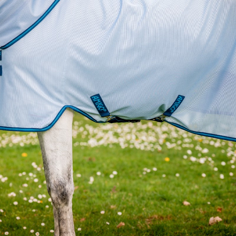 Horseware - Chemise anti-mouches Amigo Bug Rug azur blue/ marine/ bleu éléctrique