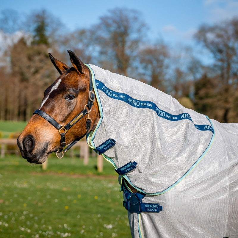 Horseware - Chemise anti-mouches Amigo XL Bug lunar rock/ marine/ haze