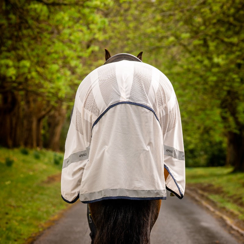 Horseware - Chemise anti-mouches Flyrider chalk/ marine