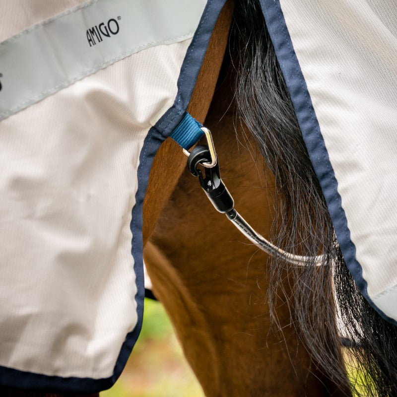 Horseware - Chemise anti-mouches Flyrider chalk/ marine