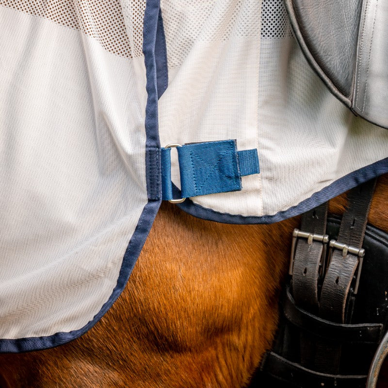 Horseware - Chemise anti-mouches Flyrider chalk/ marine