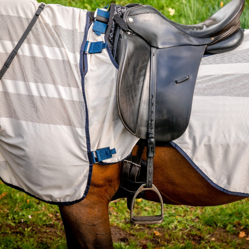 Horseware - Chemise anti-mouches Flyrider chalk/ marine