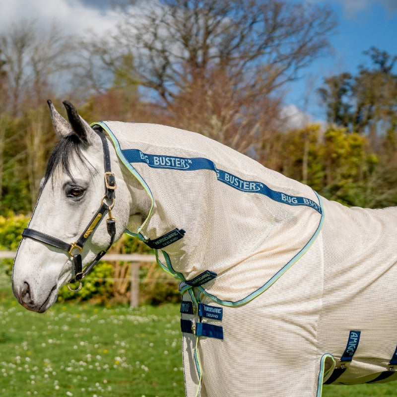 Horseware - Chemise anti-mouches Amigo Bug Buster chalk/ marine/ blue haze | - Ohlala