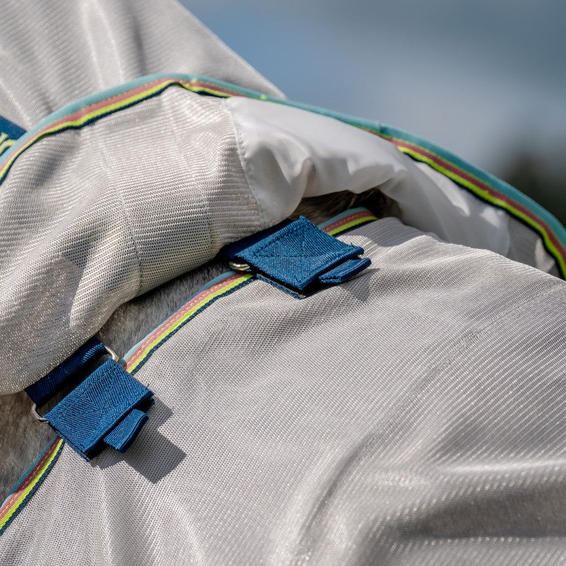 Horseware - Chemise anti-mouches Amigo Bug Rug lunar rock/ marine/ lime | - Ohlala