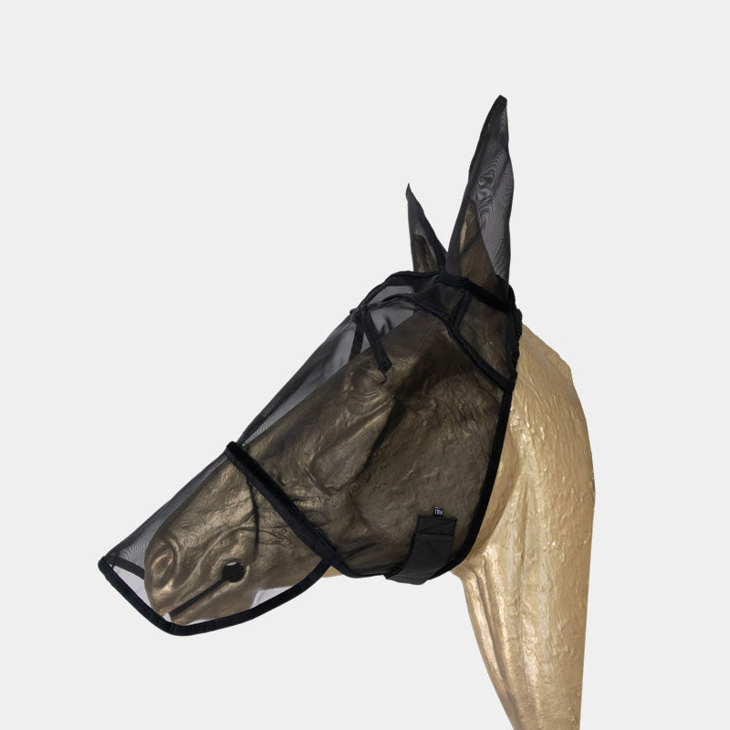 Kentucky Horsewear - Masque anti-mouches Classic avec oreilles et nez noir | - Ohlala