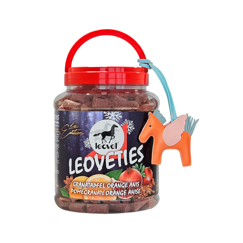 Leovet - Friandises pour chevaux Leoveties édition limitée grenade/ orange/ anis
