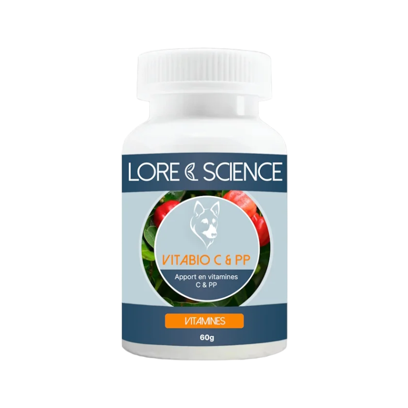 Lore & Science - Complément alimentaire chien VitaBio C & PP