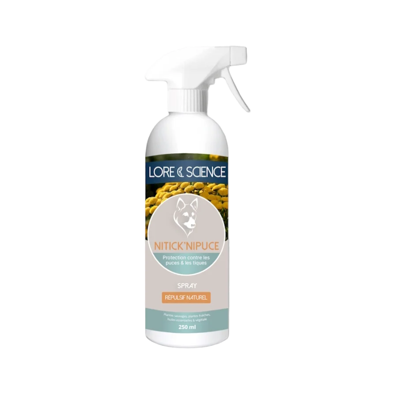 Lore & Science - Spray répulsif chien NiTick'NiPuce
