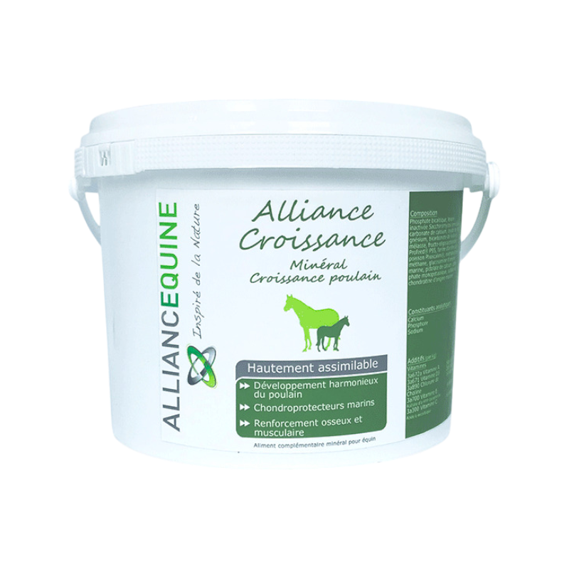 Alliance Equine - Complément alimentaire minéral Alliance Croissance 1.5 kg