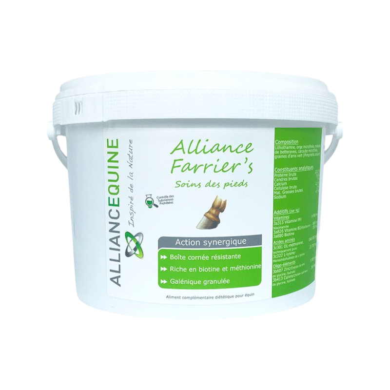 Alliance Equine - Complément pour sabots Biotine Alliance Farrier's 1.5 kg