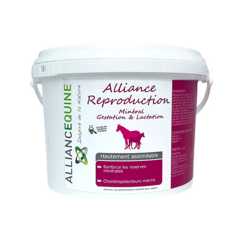 Alliance Equine - Complément alimentaire minéral Alliance Reproduction 1.5 kg