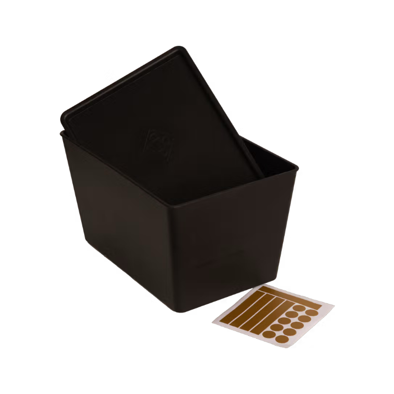 Grooming Deluxe - Boîte à nourriture avec couvercle noir