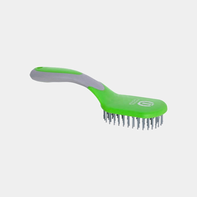 Imperial Riding - Brosse à crins Boomerang vert | - Ohlala