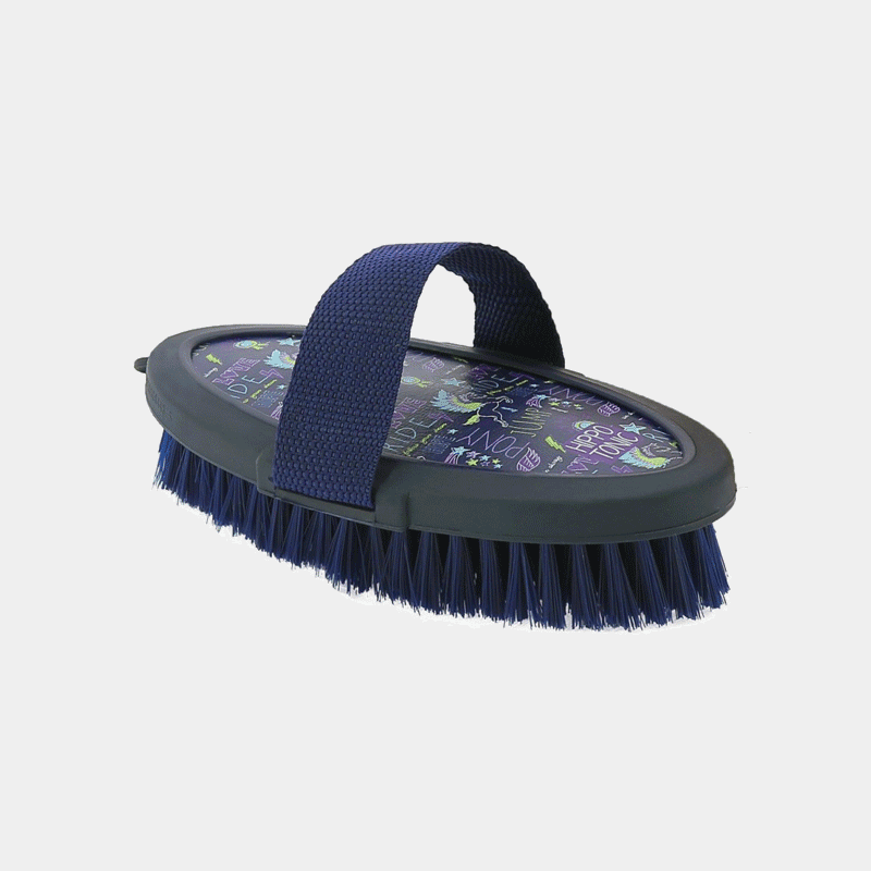 Hippotonic - Brosse douce soft fantaisie grand modèle marine | - Ohlala