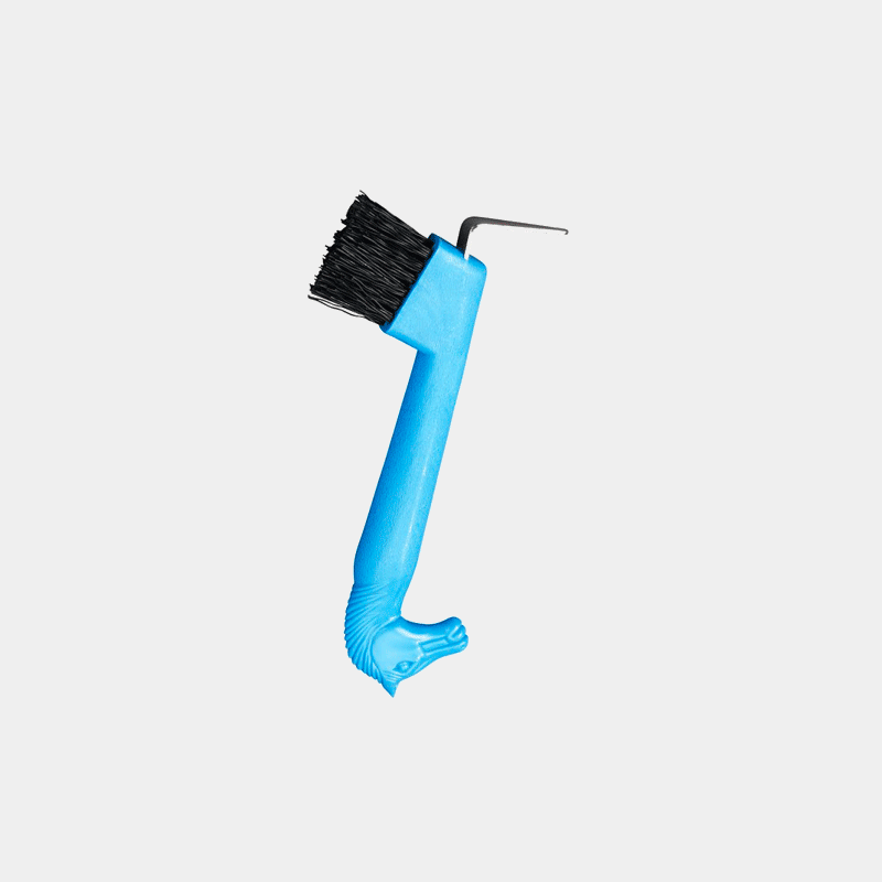 Ekkia - Cure-pieds brosse tête de cheval bleu ciel | - Ohlala