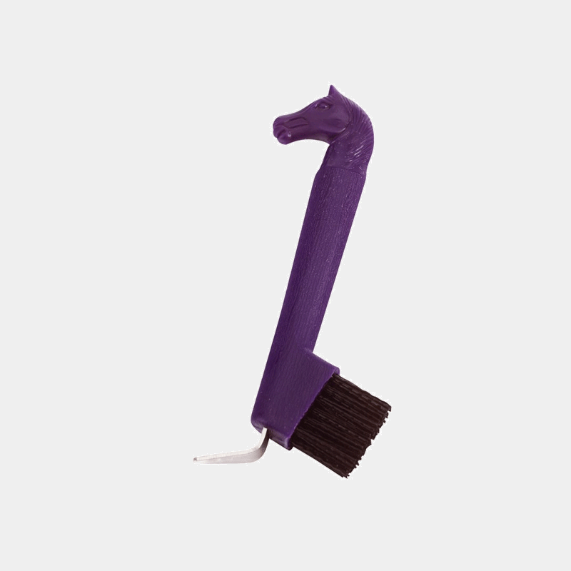 Ekkia - Cure-pieds brosse tête de cheval violet | - Ohlala