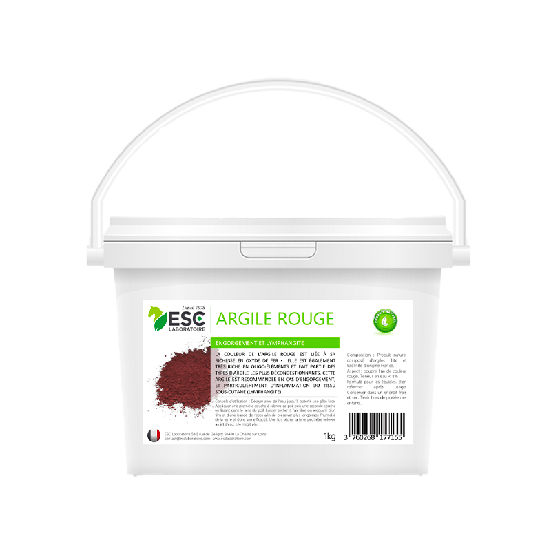 ESC Laboratoire - Argile rouge engorgement et lymphagite