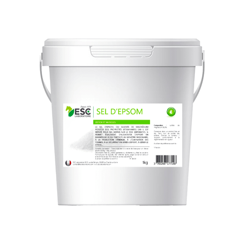ESC Laboratoire - Complément alimentaire Sel d'Epsom troubles du transit et décontraction musculaire
