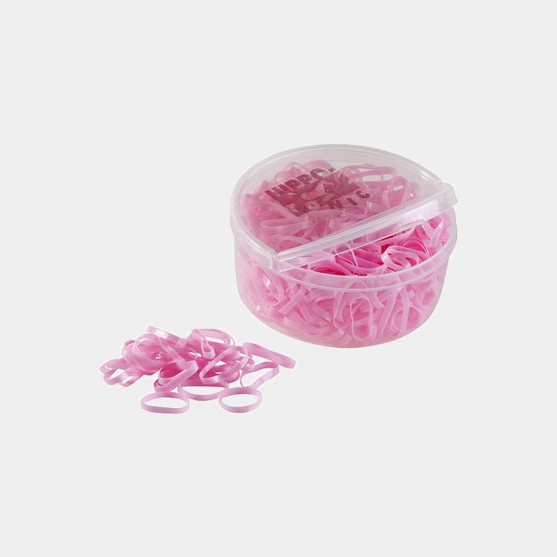 Hippotonic - 450 élastiques silicone rose | - Ohlala