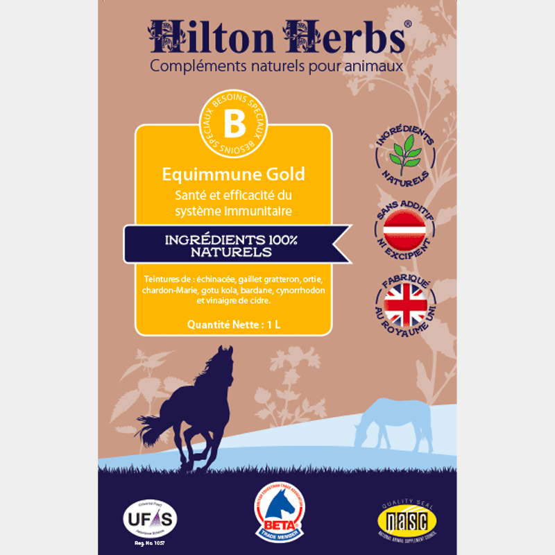 Hilton Herbs - Compléments alimentaire Système immunitaire EQUIMMUNE GOLD 1L | - Ohlala
