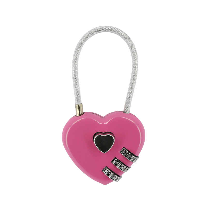 Hippotonic - Cadenas pour coffre de pansage Coeur fuschia