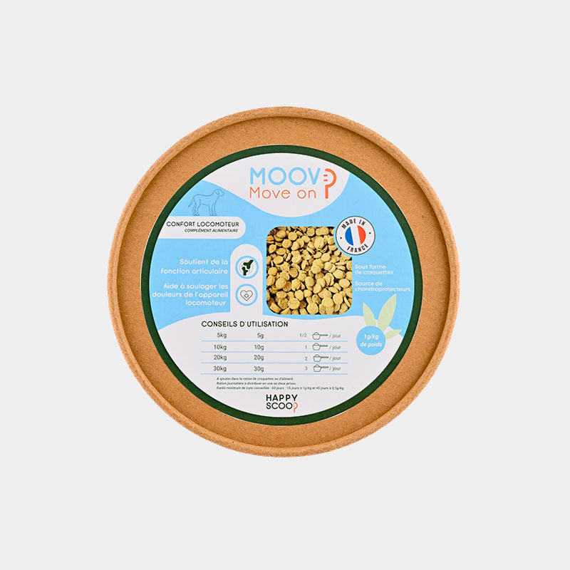 Happy Scoop - Complément alimentaire croquettes confort locomotteur Moov pour chiens