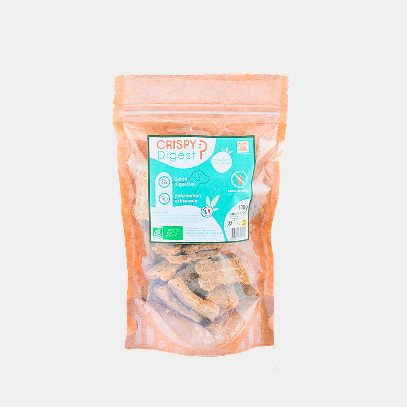 Happy Scoop - Friandises bonne santé digestives crispy Digest pour chiens